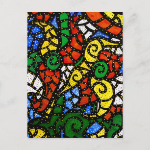 Postal Arte abstracto colorido y moderno