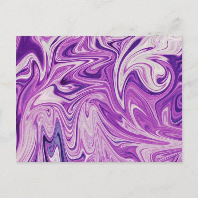 Postal Arte abstracto de lava fundida (Anverso)