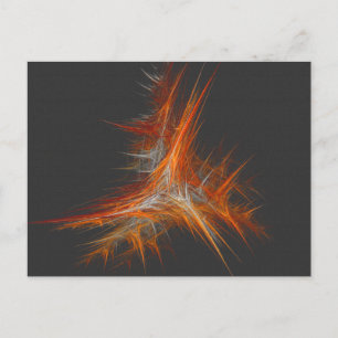 Postal Arte abstracto de llama astral