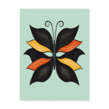Arte abstracto de mariposa bonita