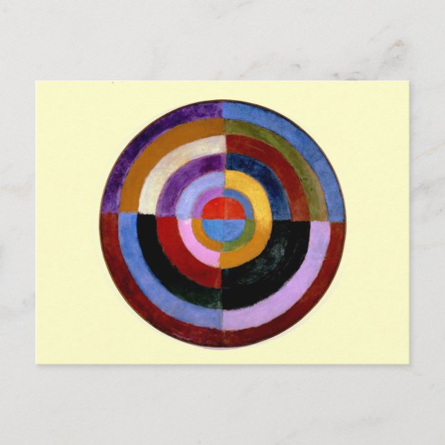 Postal Arte abstracto de Robert Delaunay (Anverso)