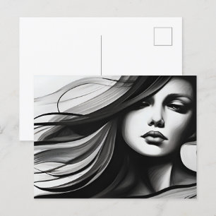 Postal Arte abstracto de salud mental