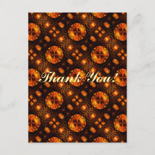Postal Arte abstracto elegante boho moderno dorado Patrón