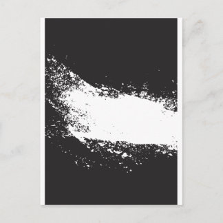 Postal arte abstracto en blanco y negro vo3