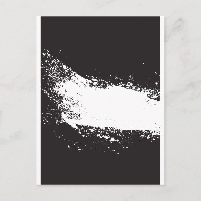 Postal arte abstracto en blanco y negro vo3 (Anverso)