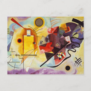 Postal Arte abstracto expresionista de Kandinsky