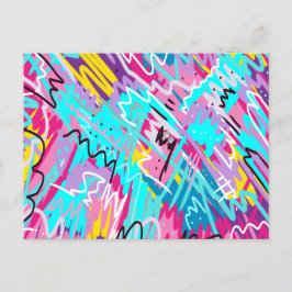 Postal Arte Abstracto Expreso Negrita