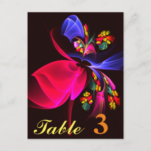 Postal Arte abstracto floral colorido moderno patrón #06