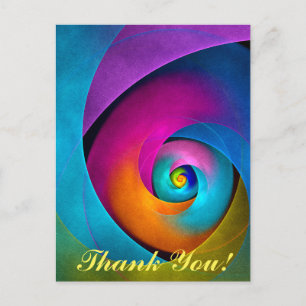 Postal Arte abstracto floral moderno patrón rosa azul #17