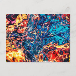 Postal Arte abstracto fluido