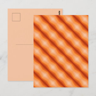 Postal Arte Abstracto Geométrico Tonos De Naranja