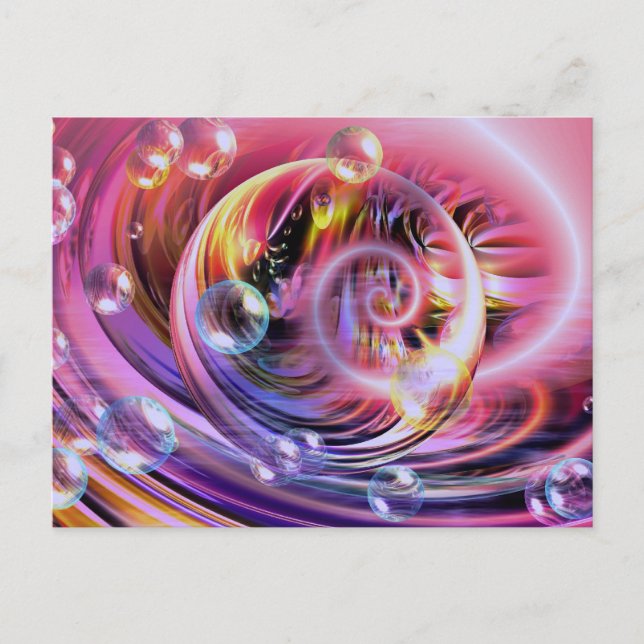 Postal Arte abstracto moderno (Anverso)