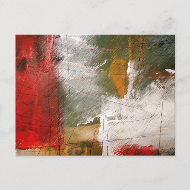 Postal Arte abstracto moderno (Anverso)