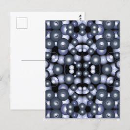 Postal Arte abstracto orbital de círculo global concéntri