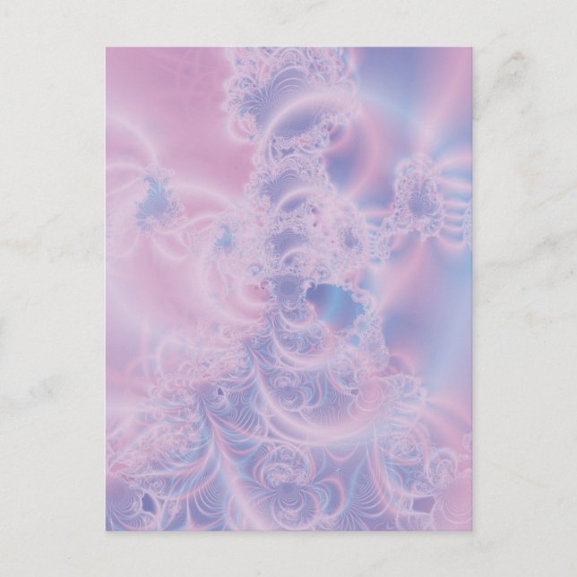 Postal Arte abstracto rosa brillante (Anverso)