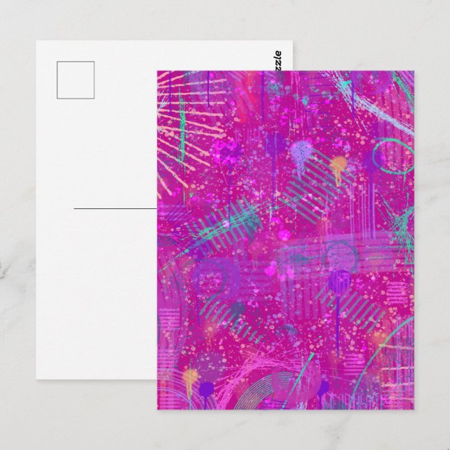 Postal Arte abstracto: una verdadera personalidad  (Anverso / Reverso)