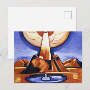 Postal Arte abstracto vintage de Marsden Hartley Yliaster