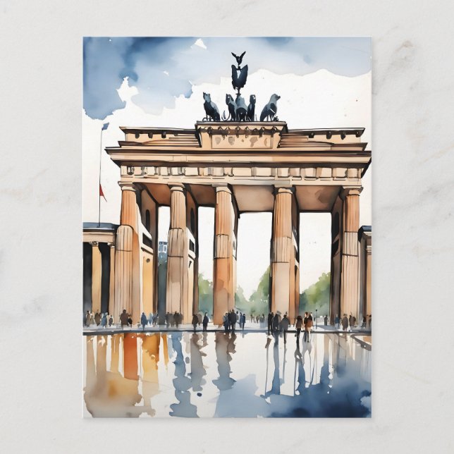 Postal Arte acuático de Berlín (Anverso)