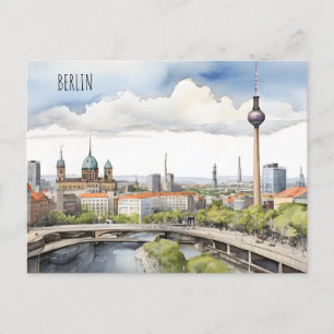 Postal Arte acuático de Berlín