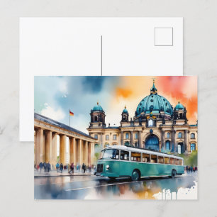 Postal Arte acuático de Berlín