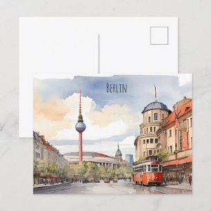 Postal Arte acuático de Berlín