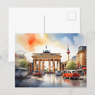 Postal Arte acuático de Berlín
