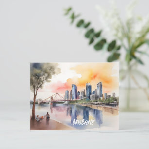 Postal Arte acuático de Brisbane