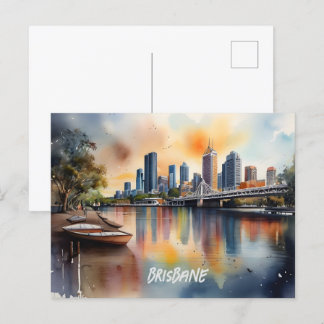 Postal Arte acuático de Brisbane