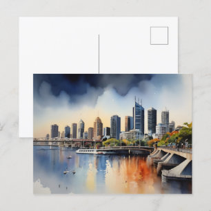 Postal Arte acuático de Brisbane