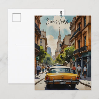 Postal Arte acuático de Buenos Aires