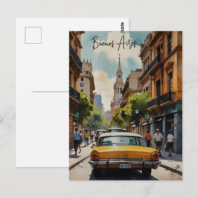 Postal Arte acuático de Buenos Aires (Anverso / Reverso)