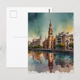 Postal Arte acuático de Buenos Aires