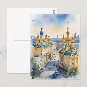 Postal Arte acuático de Kiev
