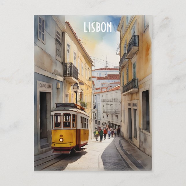 Postal Arte acuático de Lisboa (Anverso)