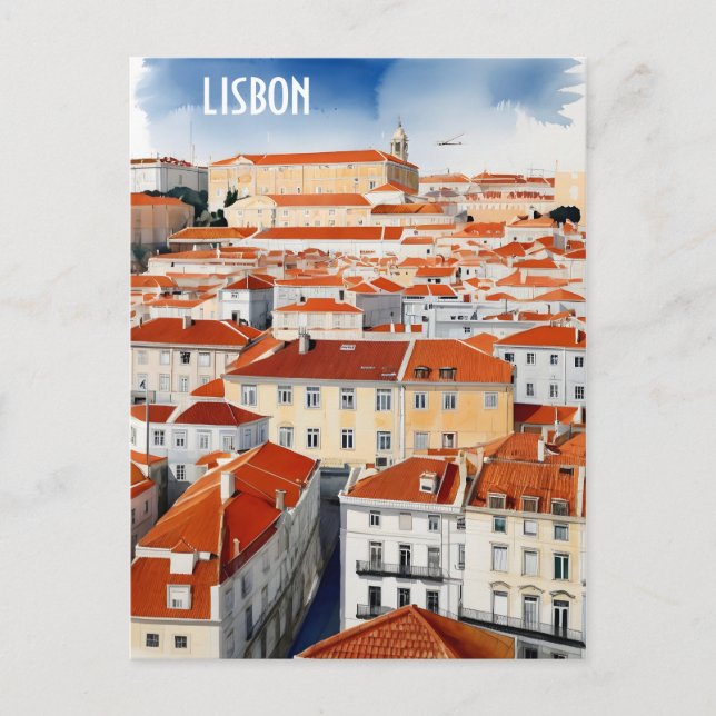 Postal Arte acuático de Lisboa (Anverso)