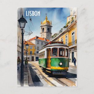 Postal Arte acuático de Lisboa