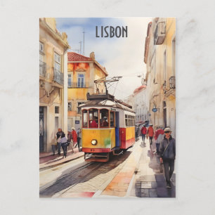 Postal Arte acuático de Lisboa
