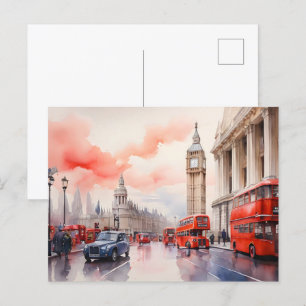 Postal Arte acuático de Londres