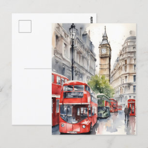 Postal Arte acuático de Londres