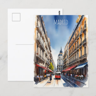 Postal Arte acuático de Madrid