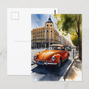 Postal Arte acuático de Madrid