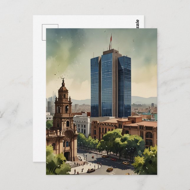 Postal Arte acuático de México (Anverso / Reverso)