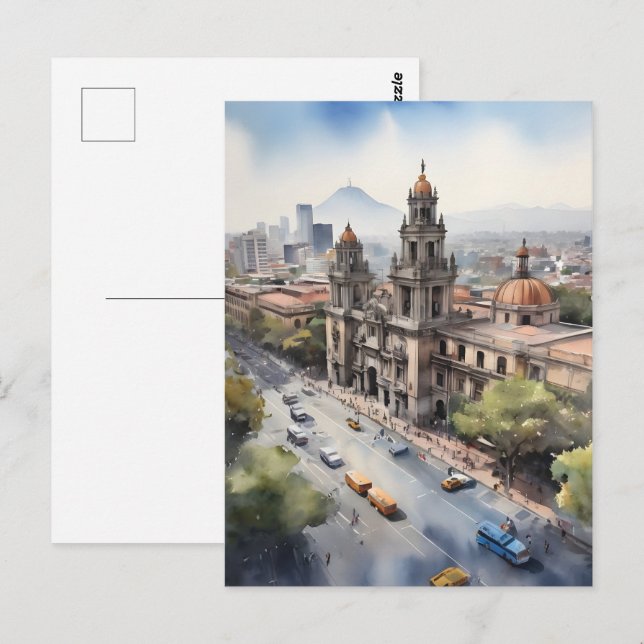 Postal Arte acuático de México (Anverso / Reverso)