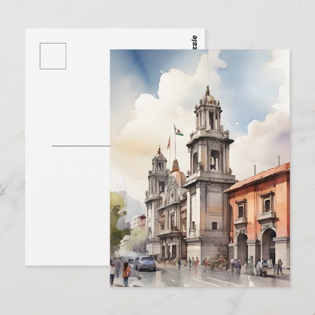 Postal Arte acuático de México (Anverso / Reverso)