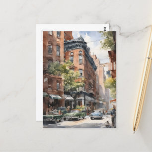 Postal Arte acuático de Nueva York