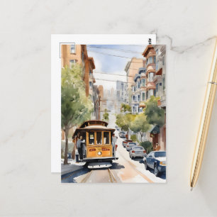 Postal Arte acuático de San Francisco
