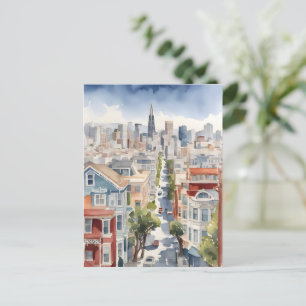 Postal Arte acuático de San Francisco
