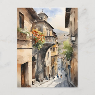 Postal Arte acuático de Tiflis