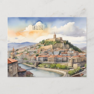 Postal Arte acuático de Tiflis