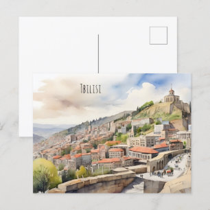 Postal Arte acuático de Tiflis